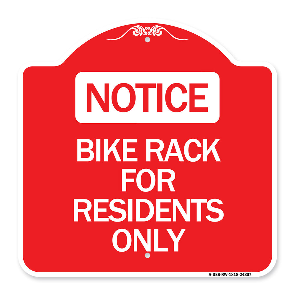 Bike Rack for Residents Only