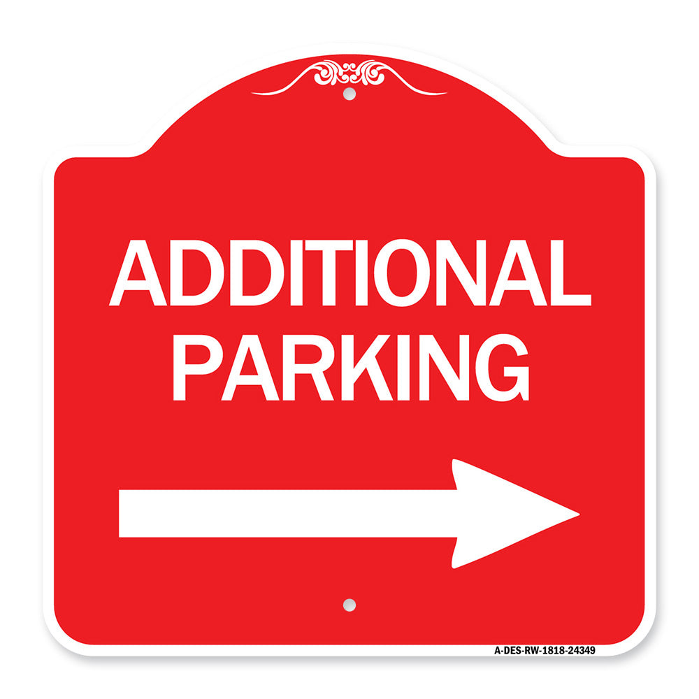 Additional Parking Sign (Right Arrow)