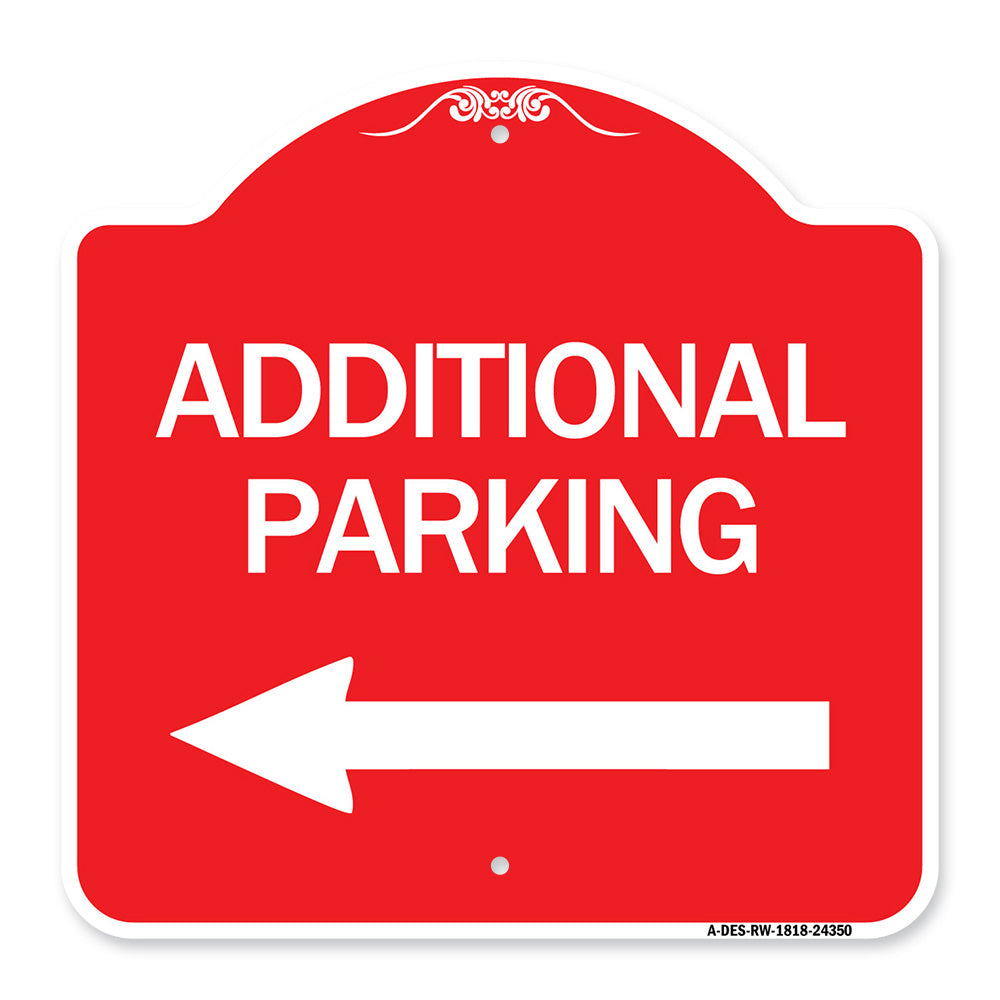 Additional Parking Sign (Left Arrow)