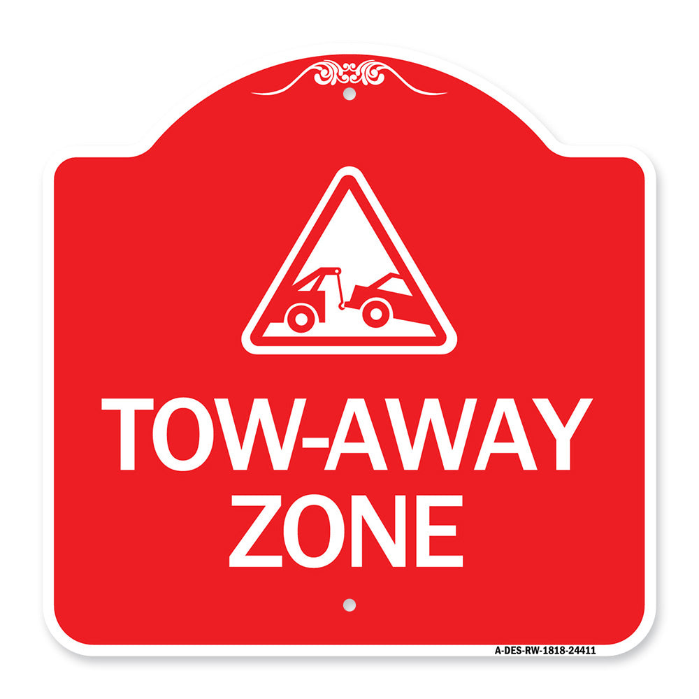 Tow-Away Zone with Graphic