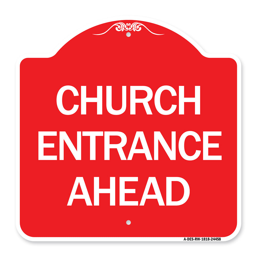 Church Entrance Ahead
