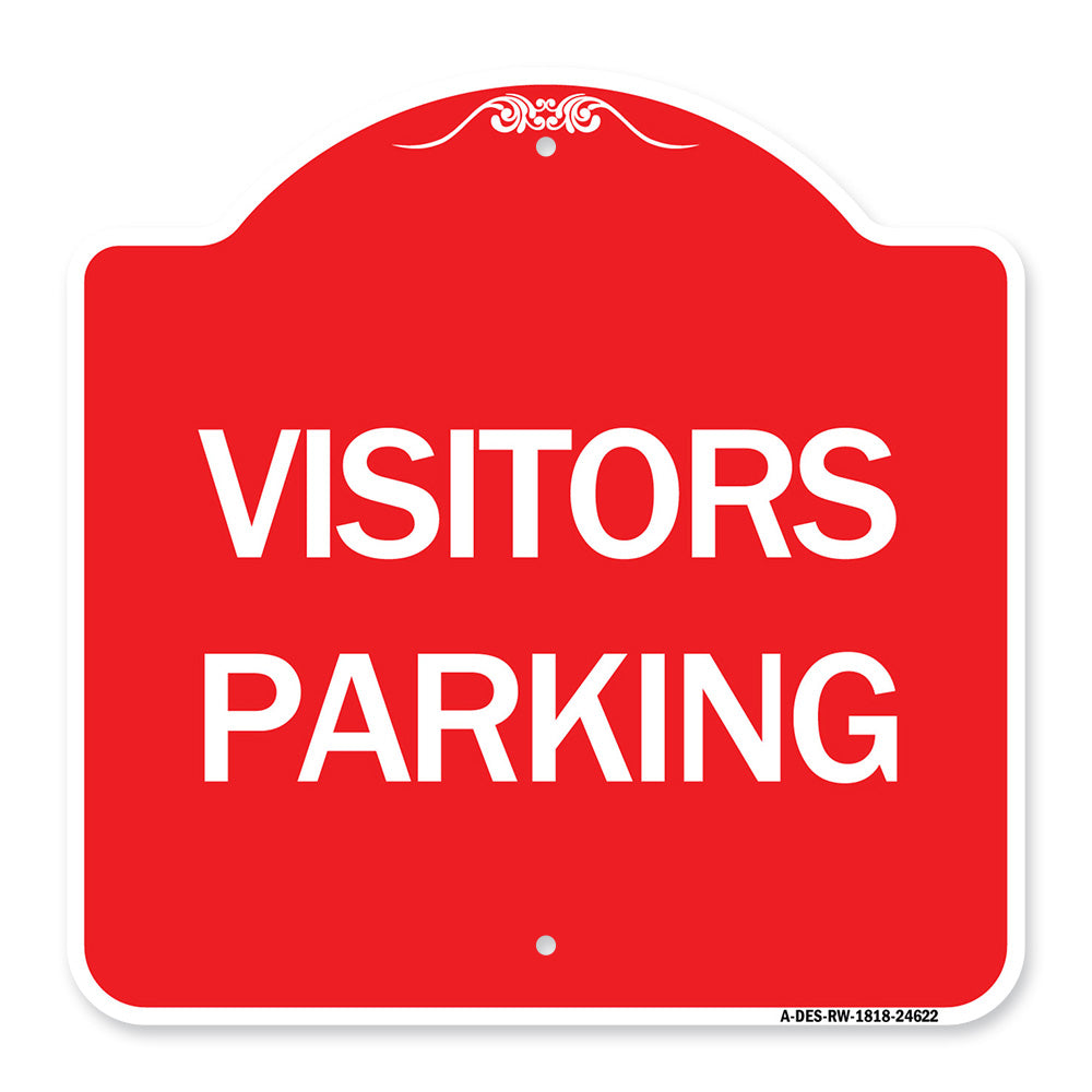 Parking Lot Sign Visitors Parking