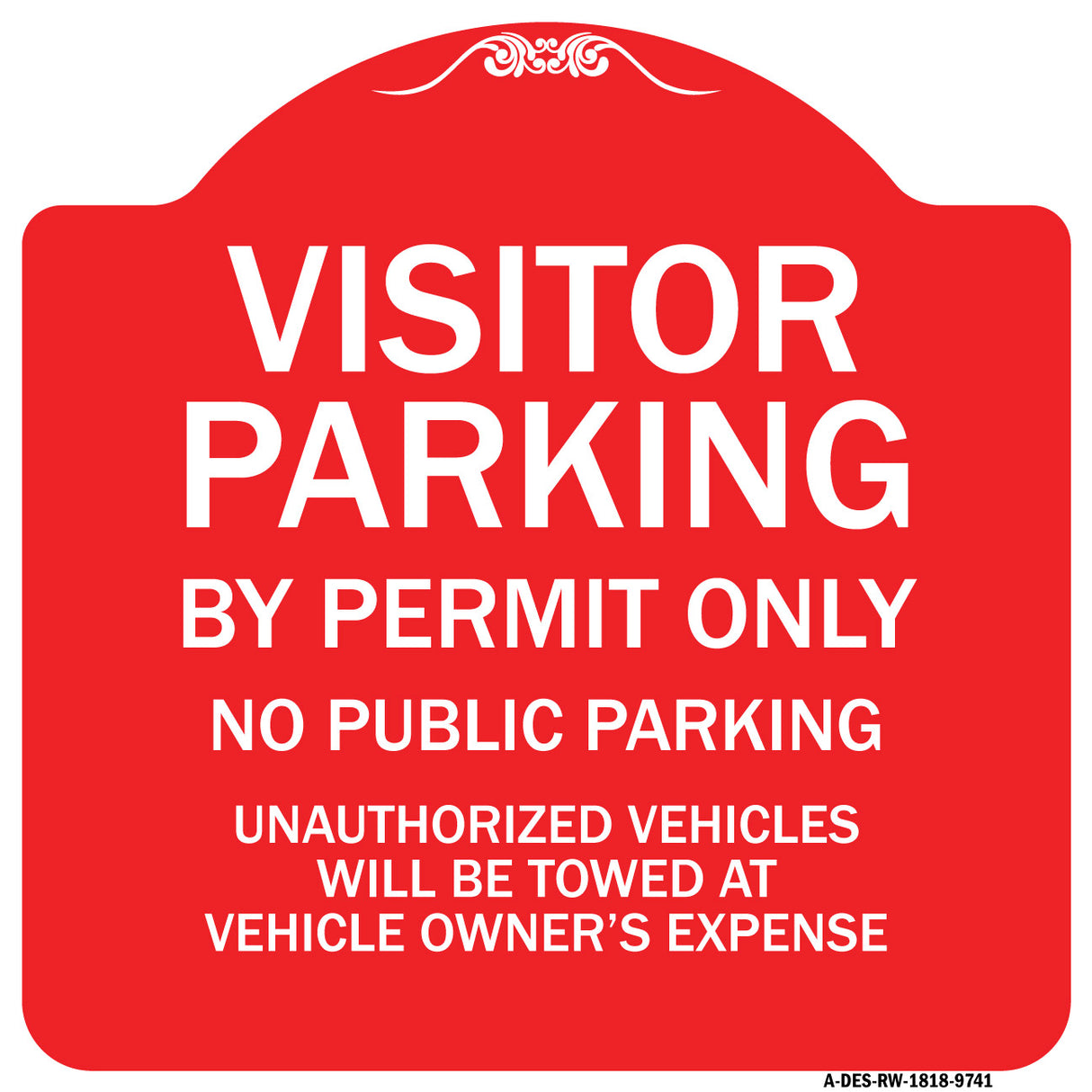 Visitor Parking By Permit Only, No Public Parking