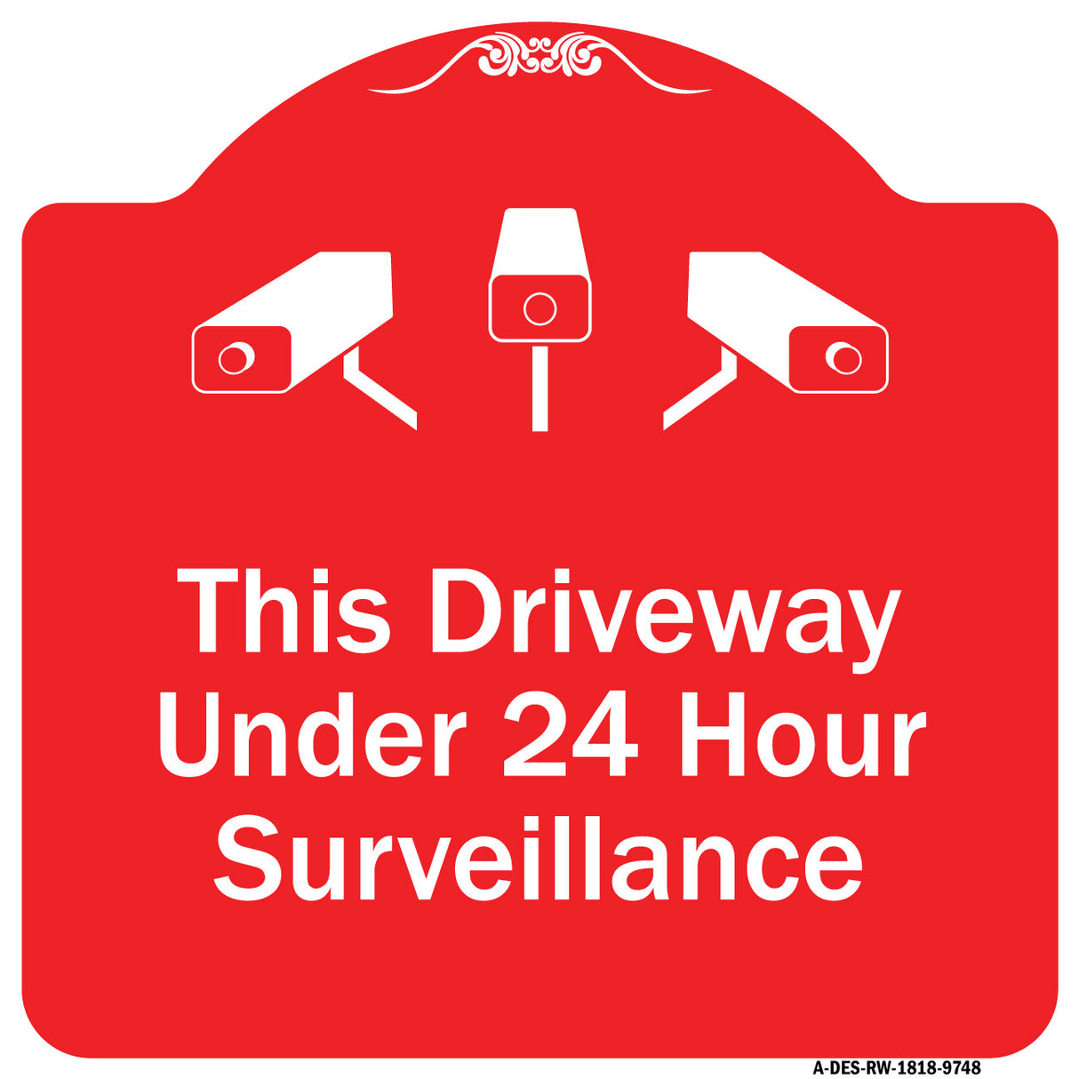 This Driveway Under 24 Hour Surveillance With Graphics