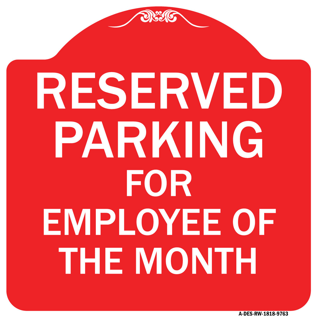 Reserved Parking For Employee Of The Month