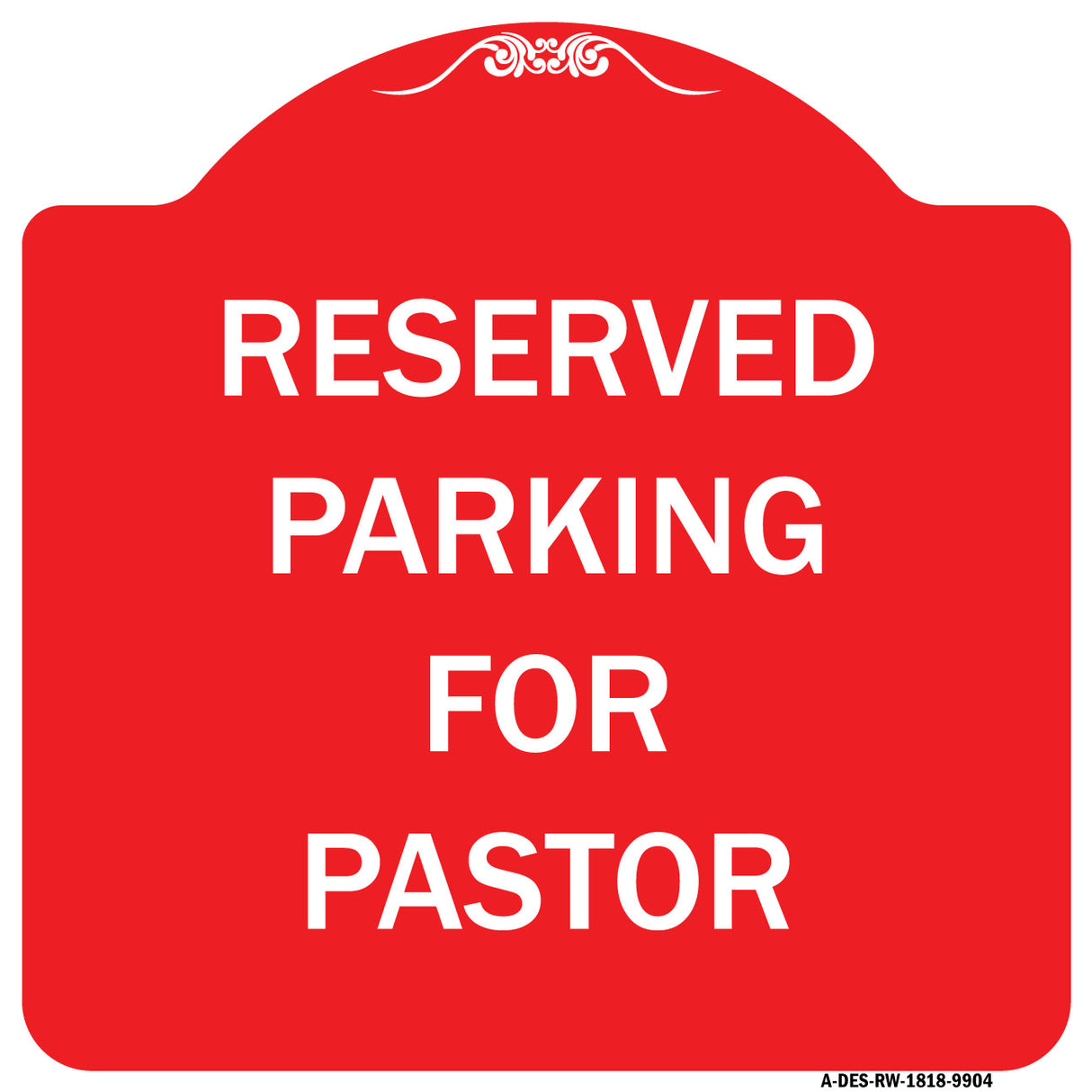 Reserved Parking For Pastor