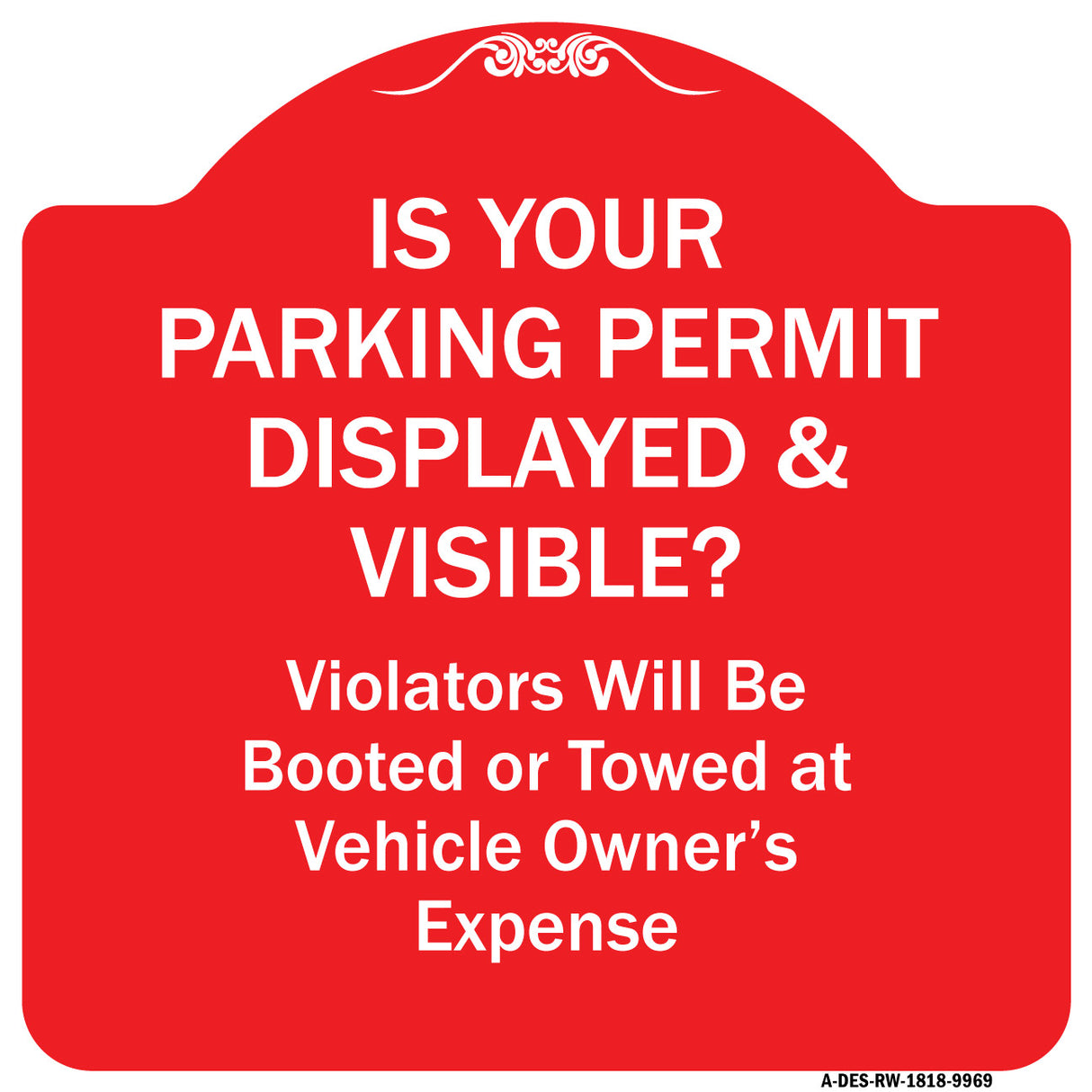 Is Your Parking Permit Displayed & Visible