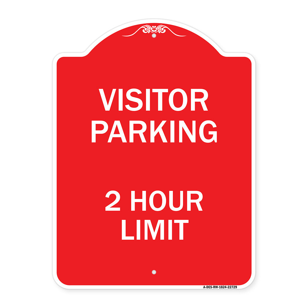 Visitor Parking Sign Visitor Parking 2 Hour Limit