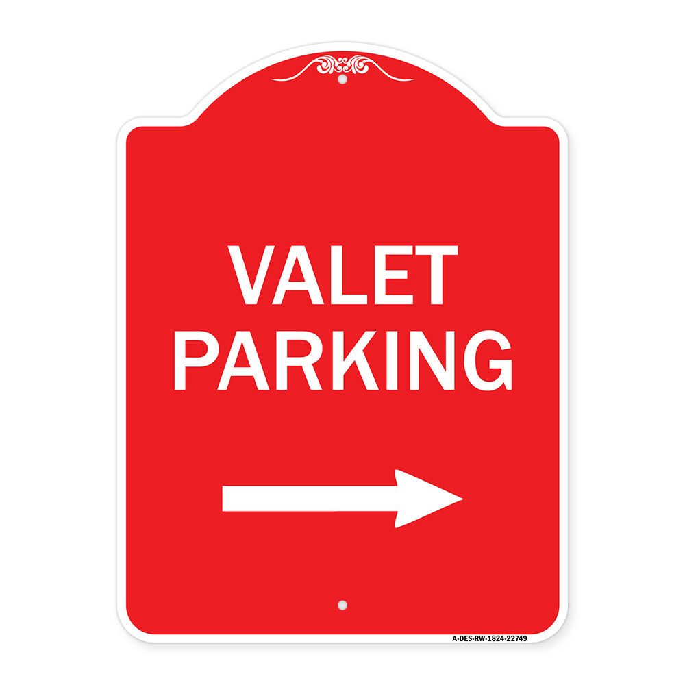 Valet Parking with Right Arrow