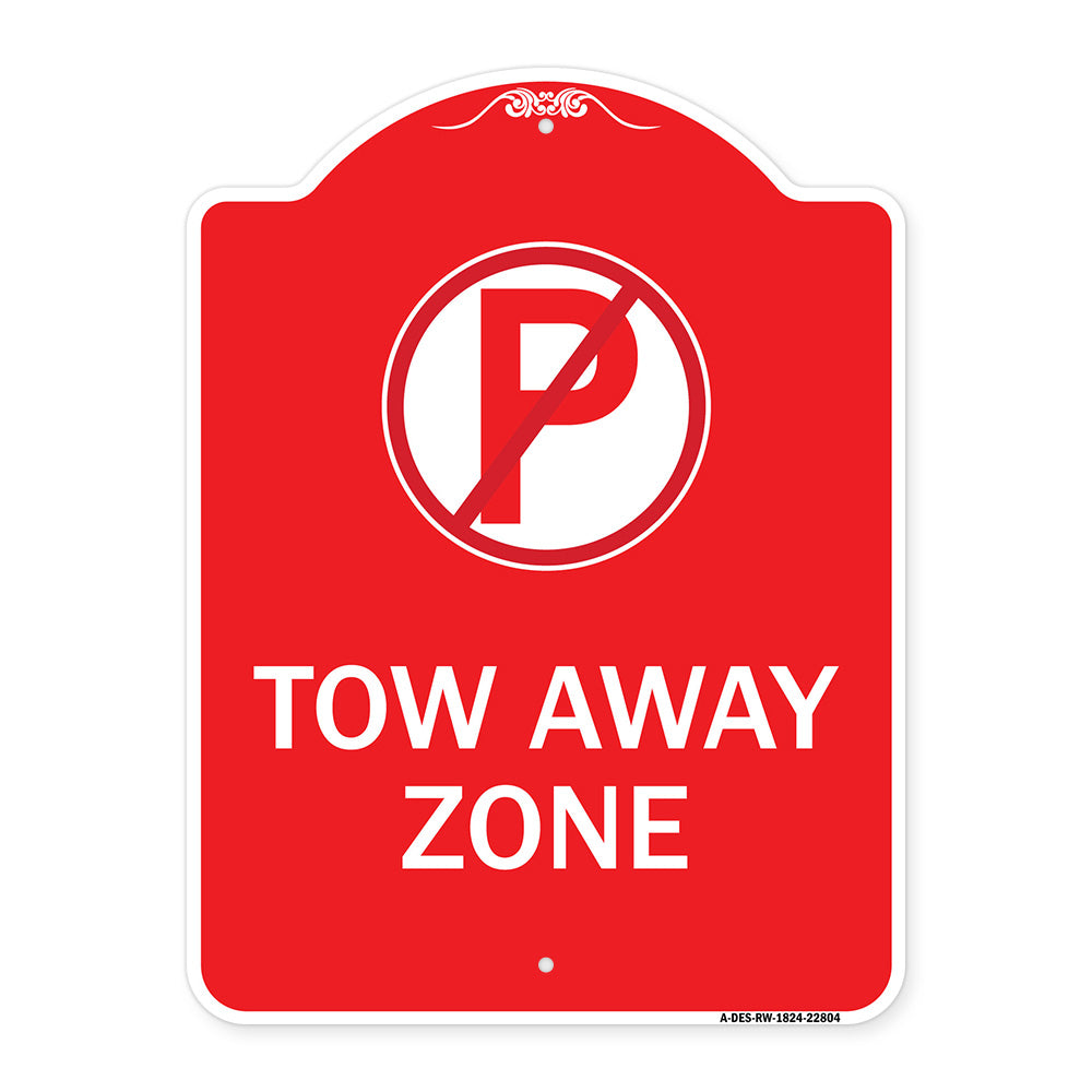Tow Away Zone (No Parking Symbol)