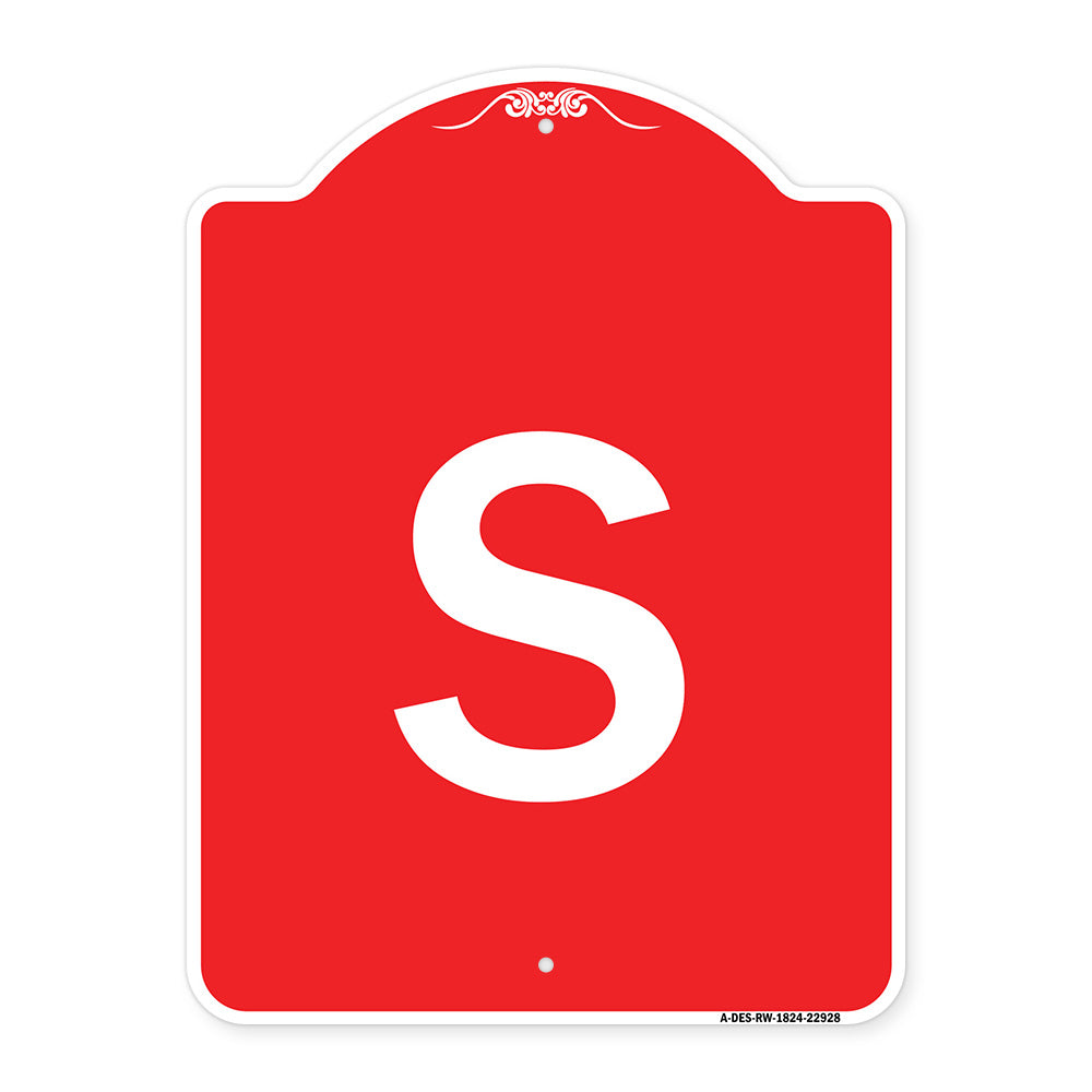 Sign with Letter S