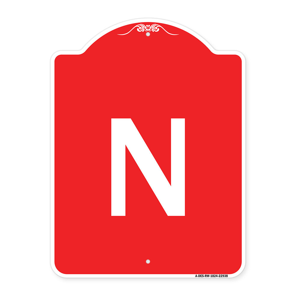 Sign with Letter N
