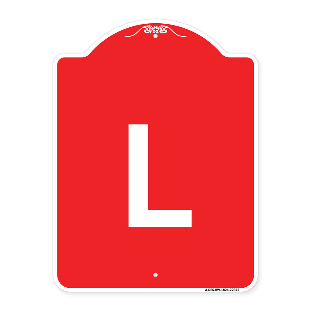 Sign with Letter L