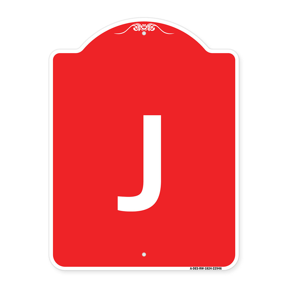 Sign with Letter J