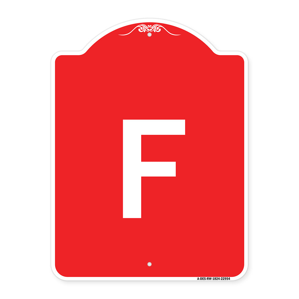 Sign with Letter F