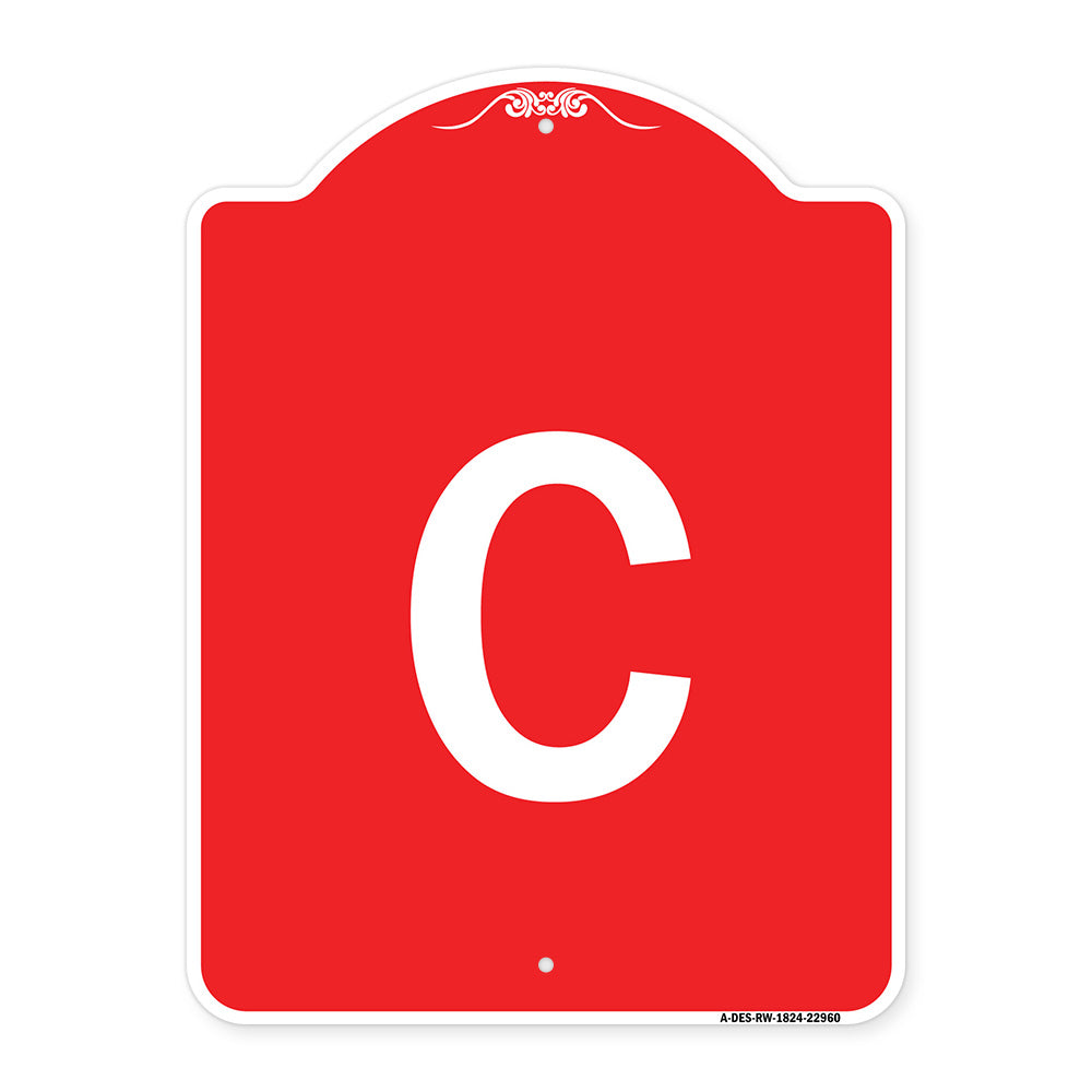 Sign with Letter C