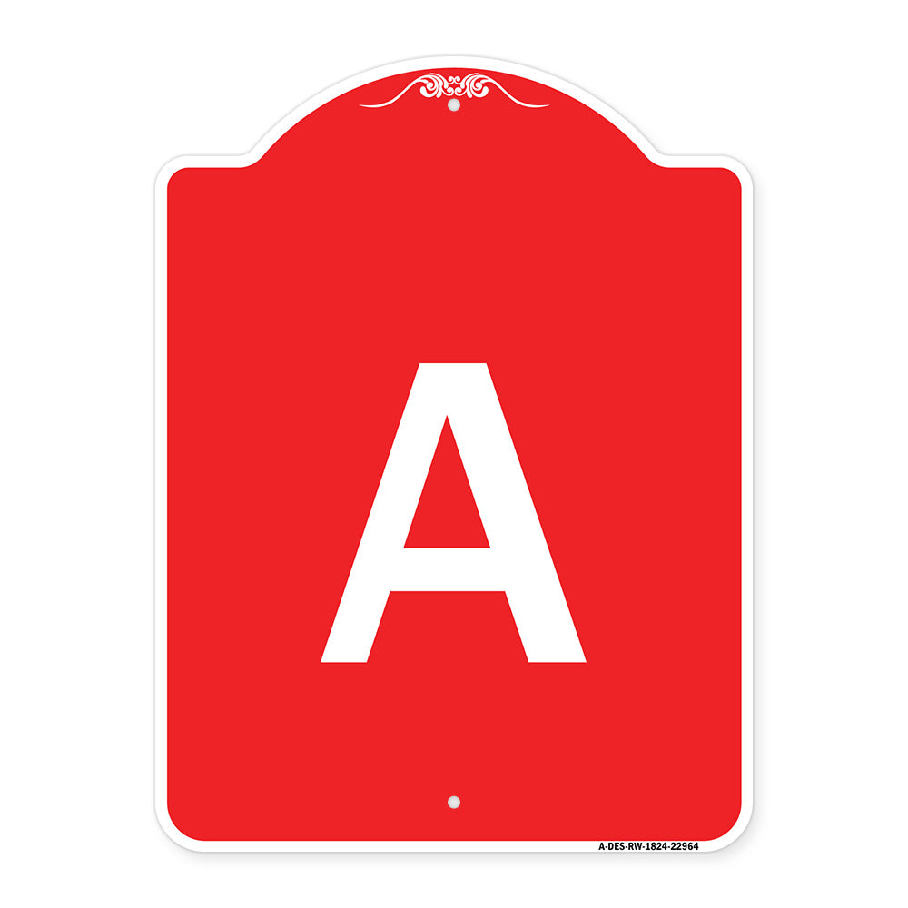 Sign with Letter A