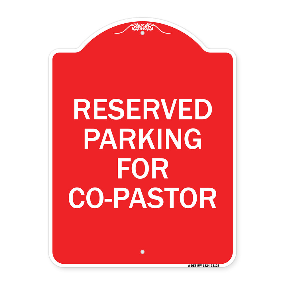 Reserved Parking for Co-Pastor