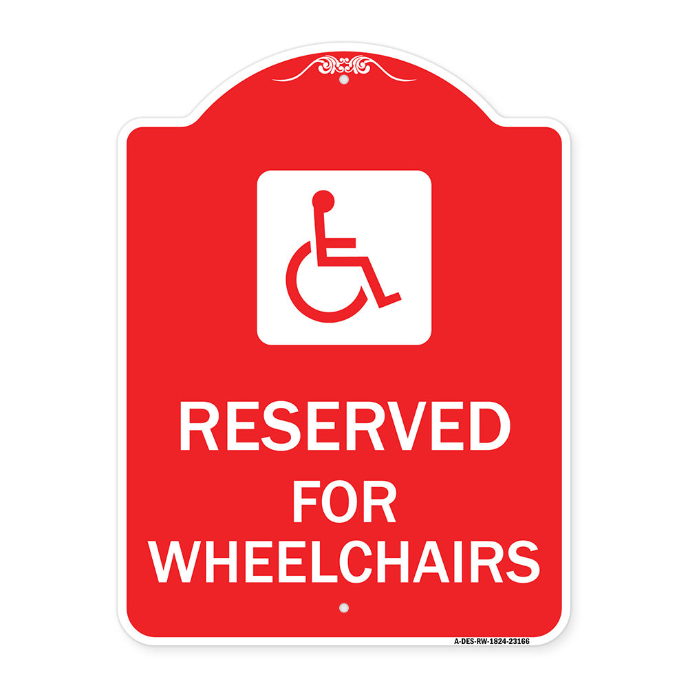 Reserved for Wheelchairs with Graphic