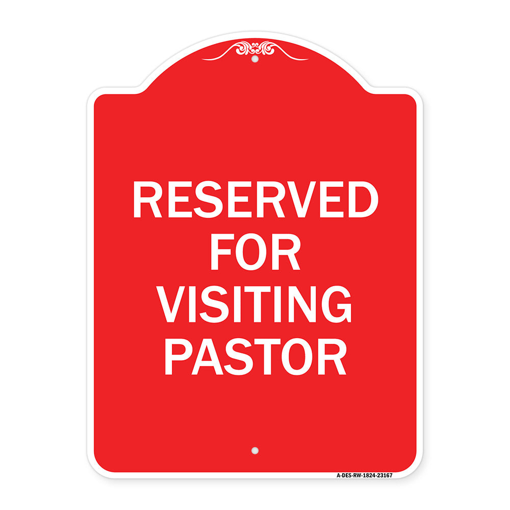Reserved for Visiting Pastor
