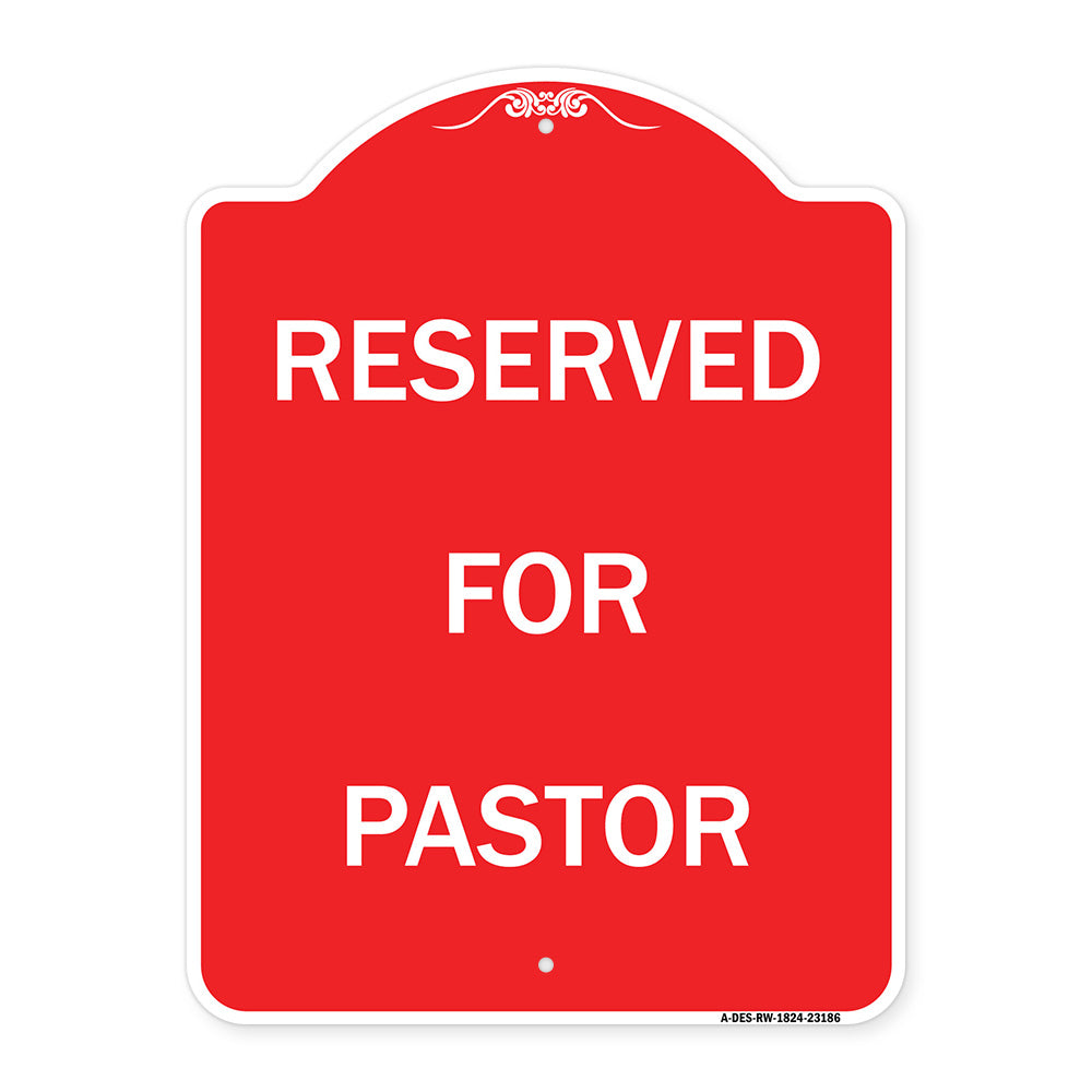 Reserved for Pastor