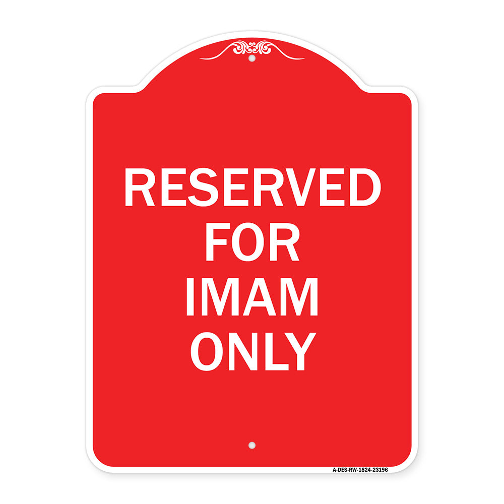Reserved for Imam Only