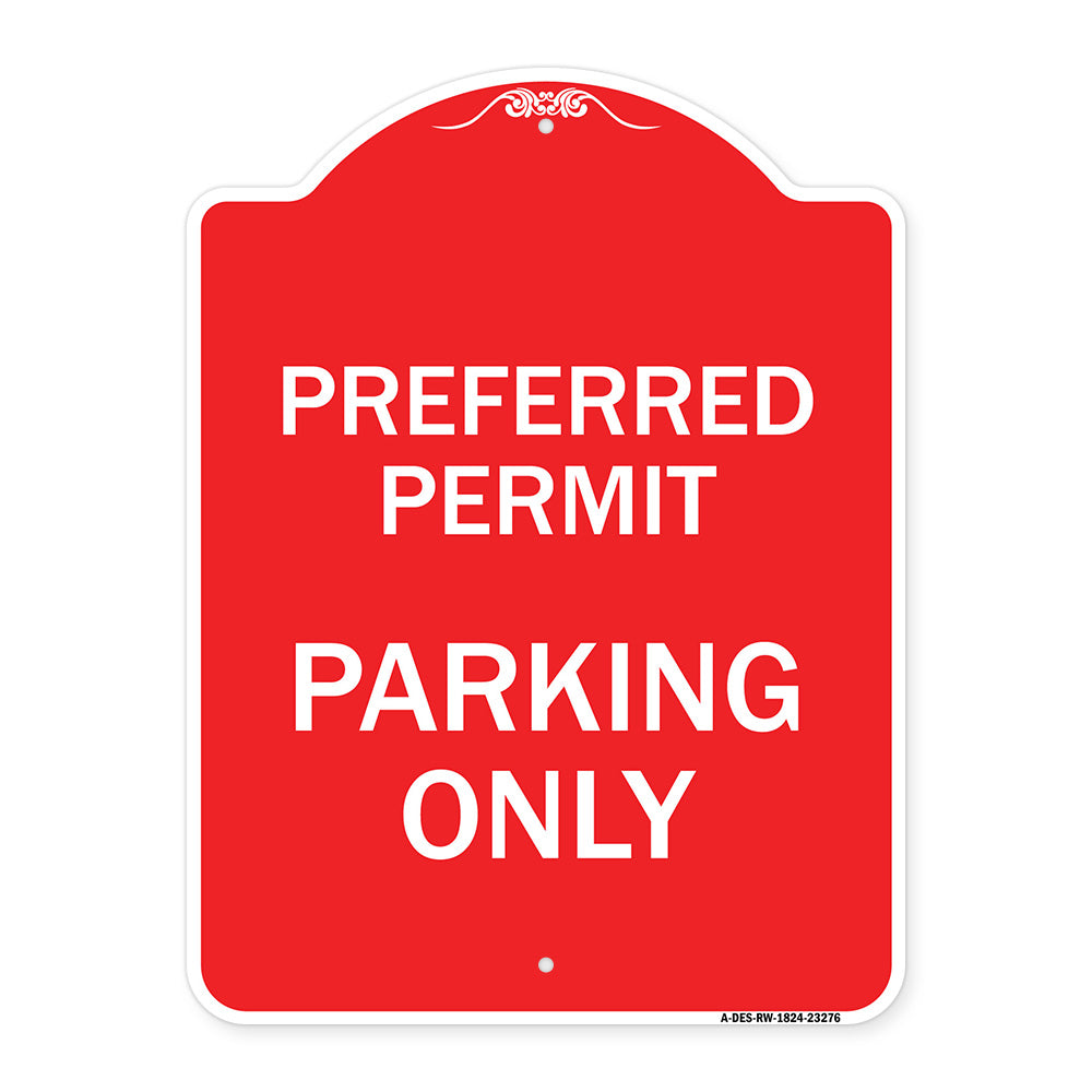 Preferred Permit Parking Only