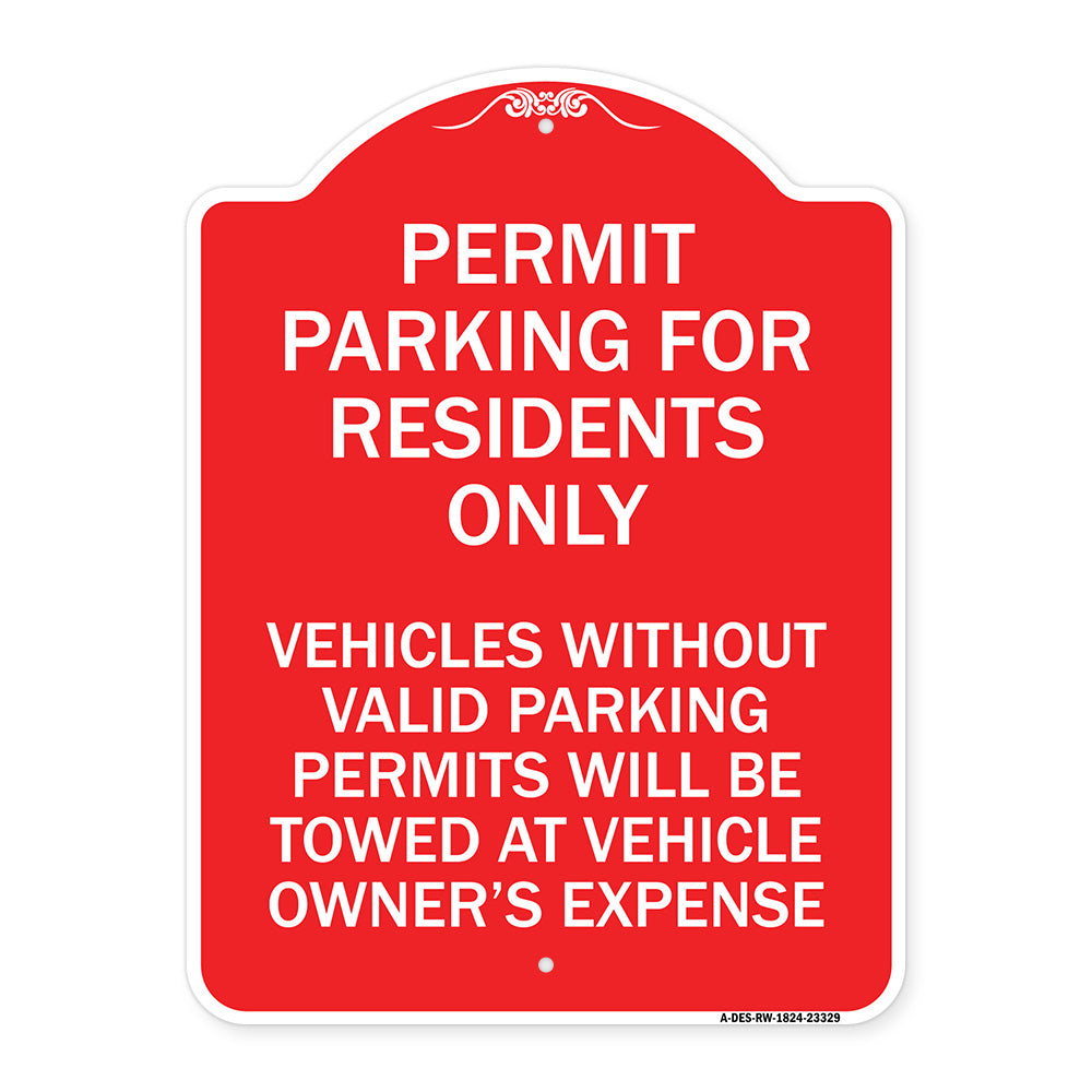 Permit Parking for Residents Only Vehicles Without Valid Parking Permits Will Be Towed at Vehicle Owner's Expense