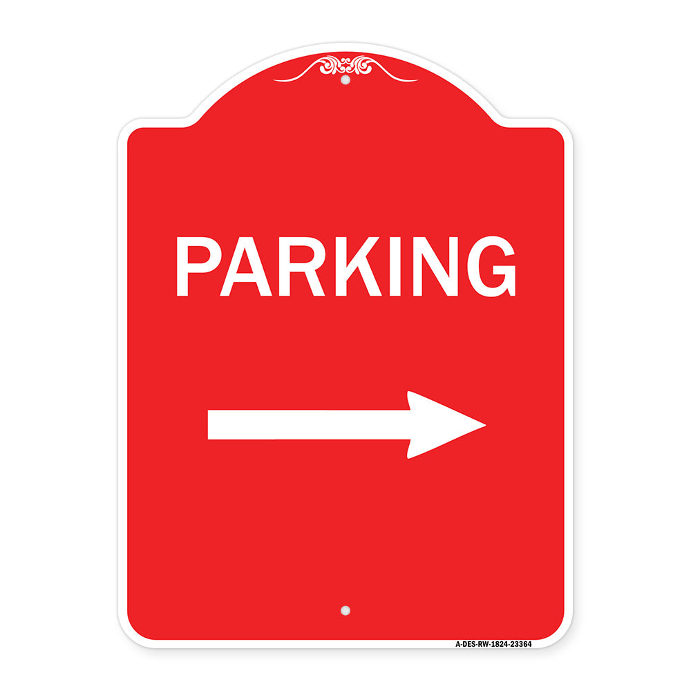 Parking Sign (Right Arrow)