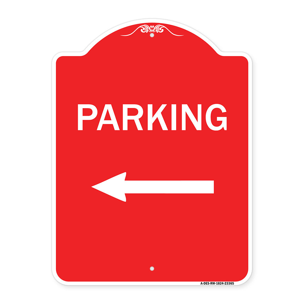 Parking Sign (Left Arrow)