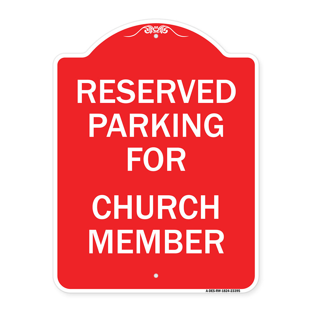 Parking Reserved for Church Member
