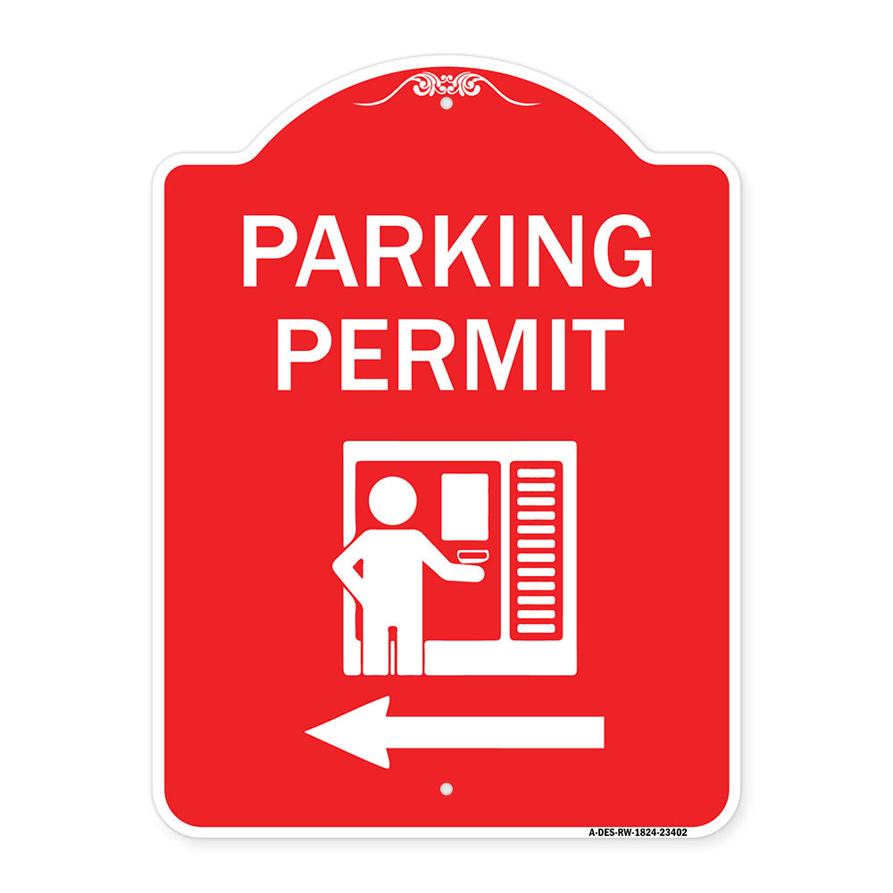 Parking Permit (With Left Arrow Symbol)