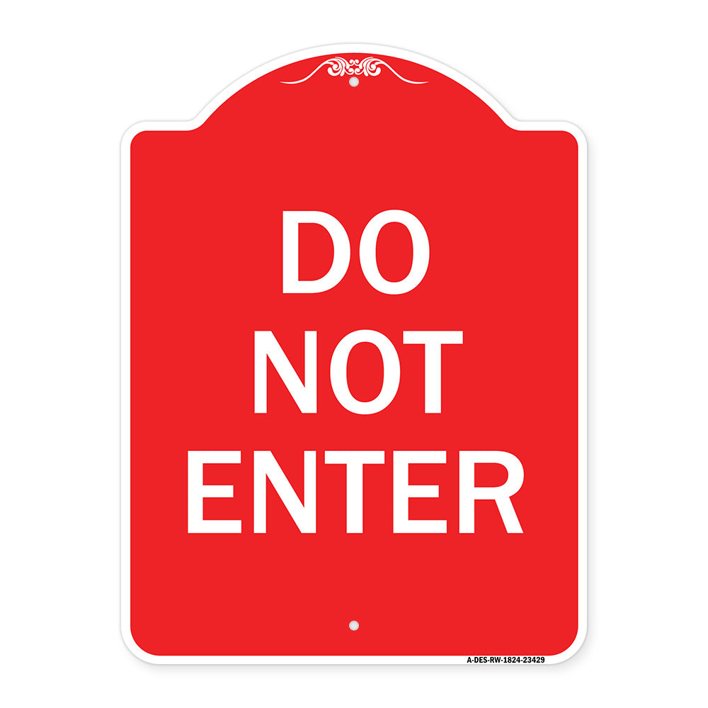 Parking Lot Sign Do Not Enter