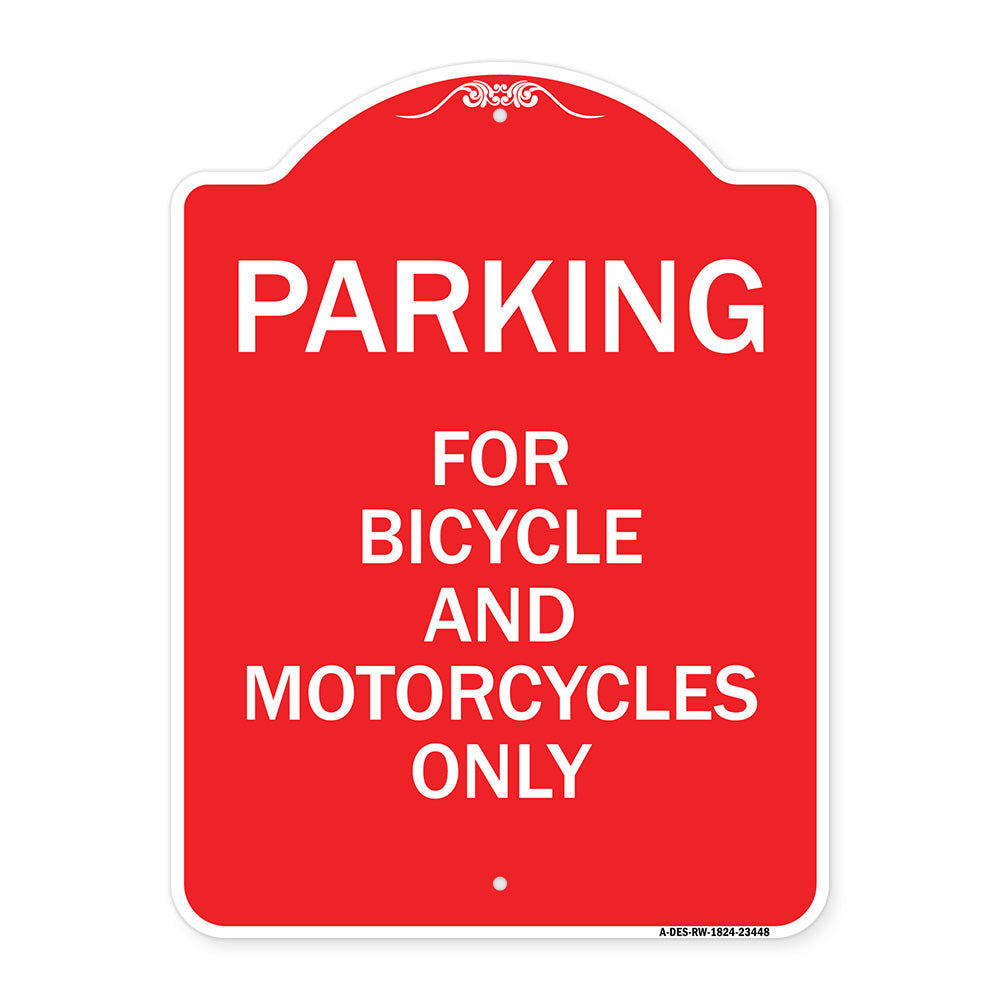 Parking for Bicycles and Motorcycles Only