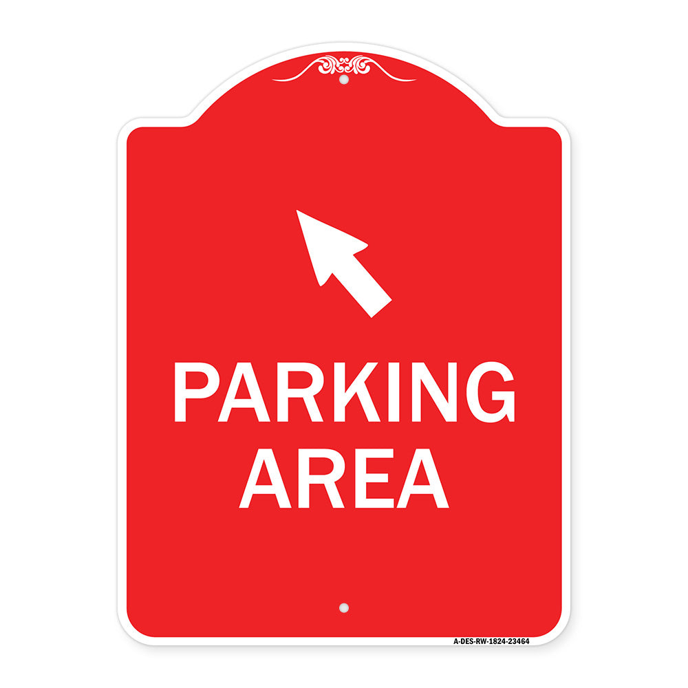 Parking Area with Upper Left Arrow
