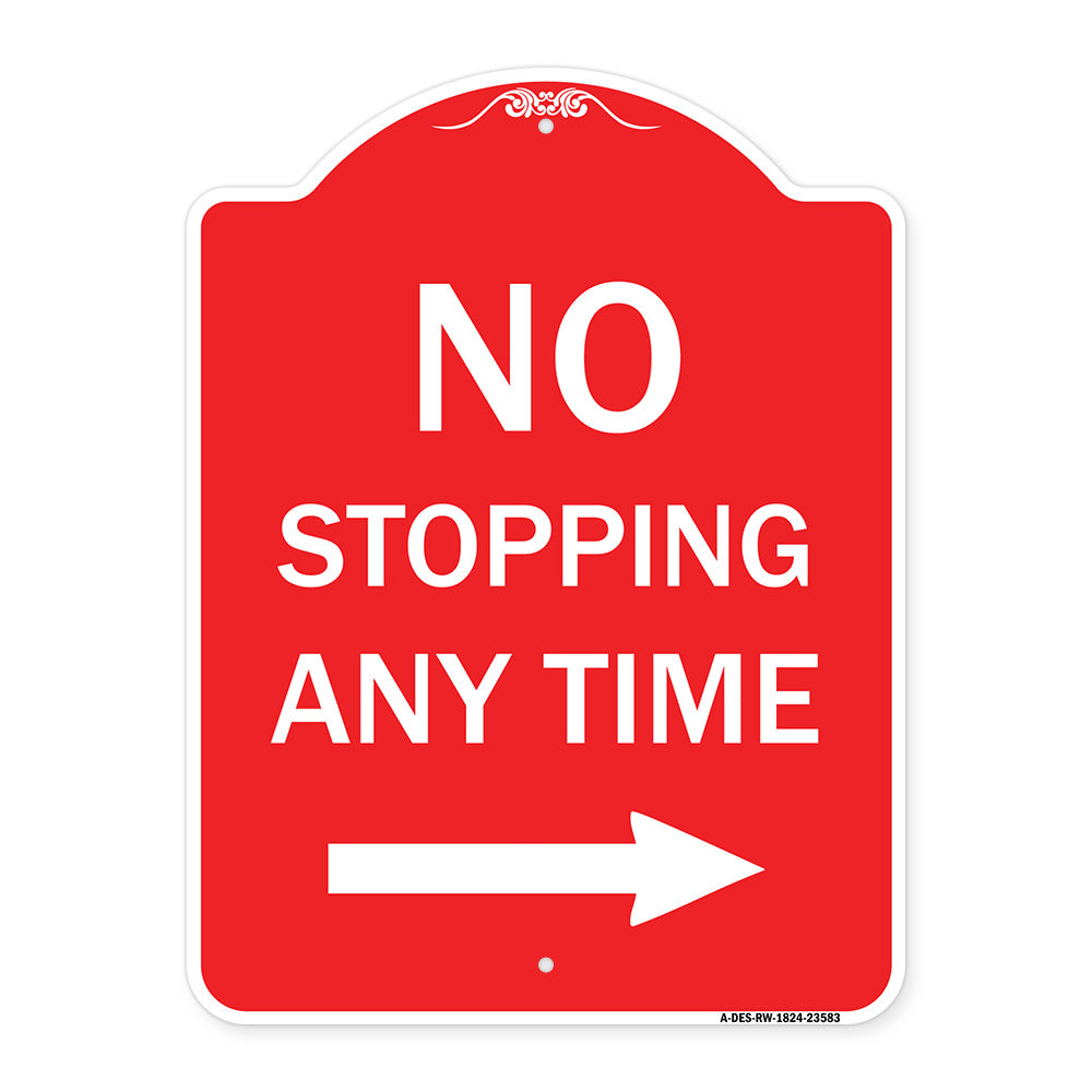 No Stopping Anytime with Arrow (Right)