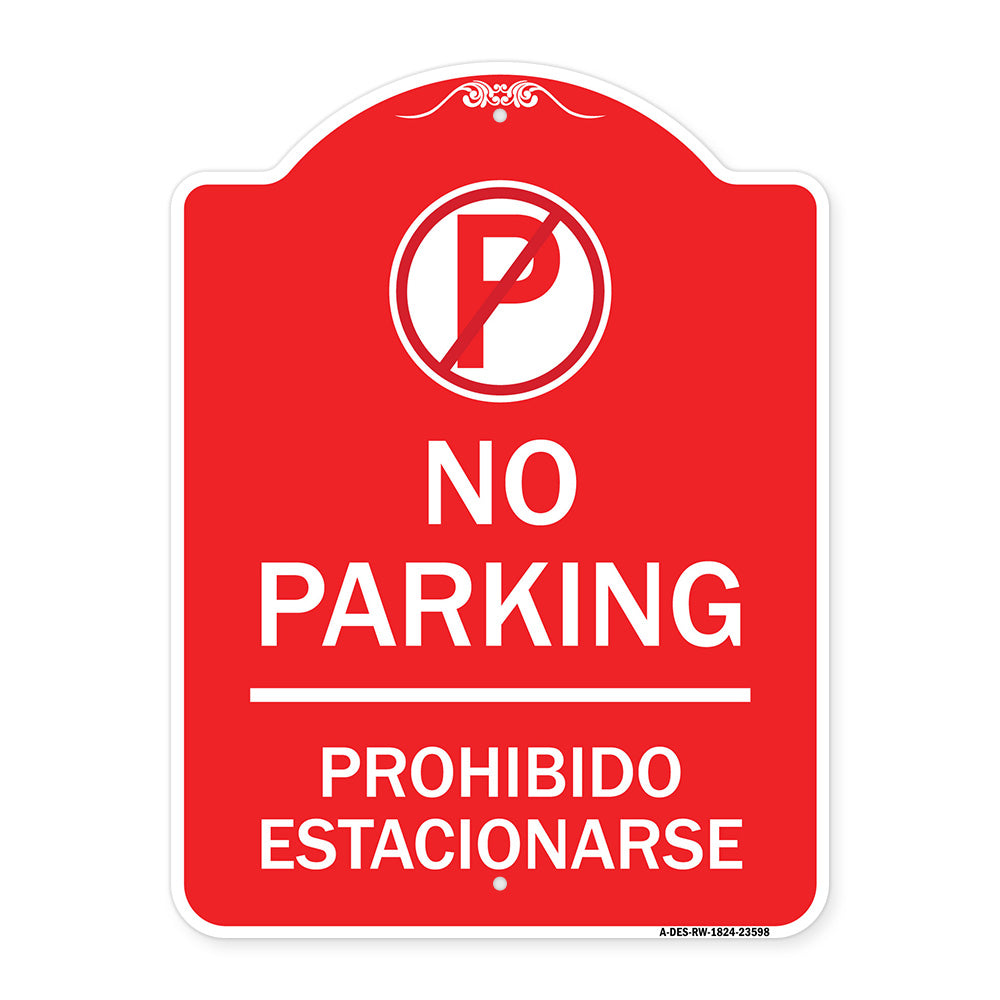 No Parking Prohibido Estacionar (No Parking Symbol)