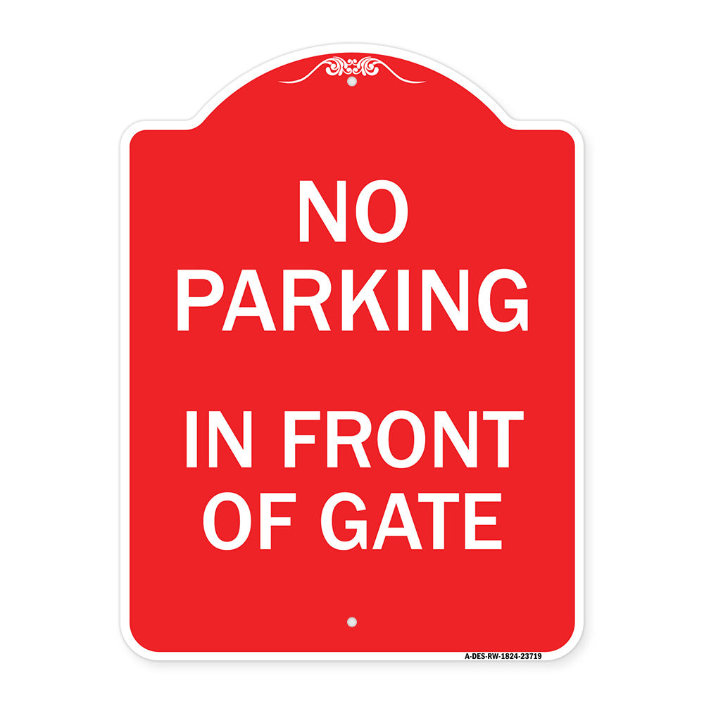 No Parking in Front of Gate