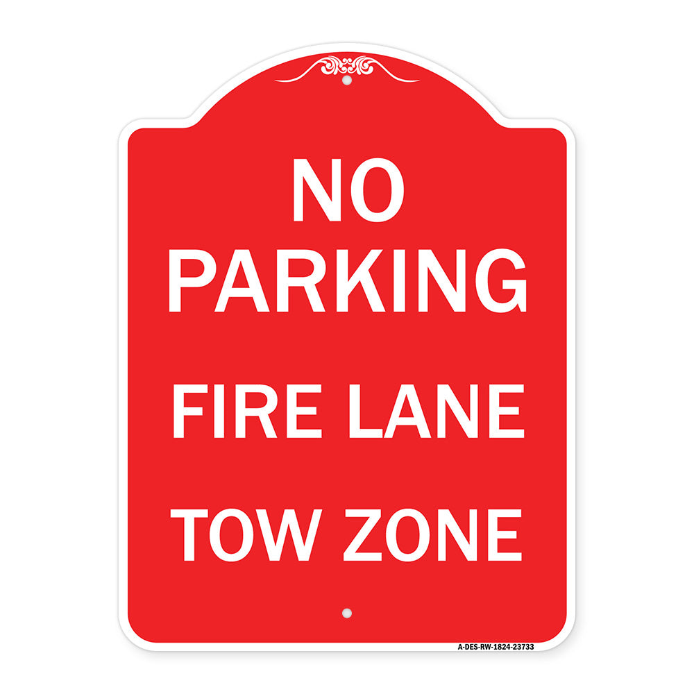 No Parking Fire Lane Tow Zone (K-1645)