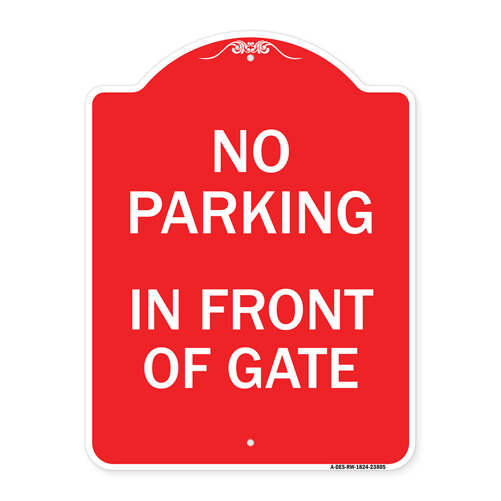 No Parking - in Front of Gate