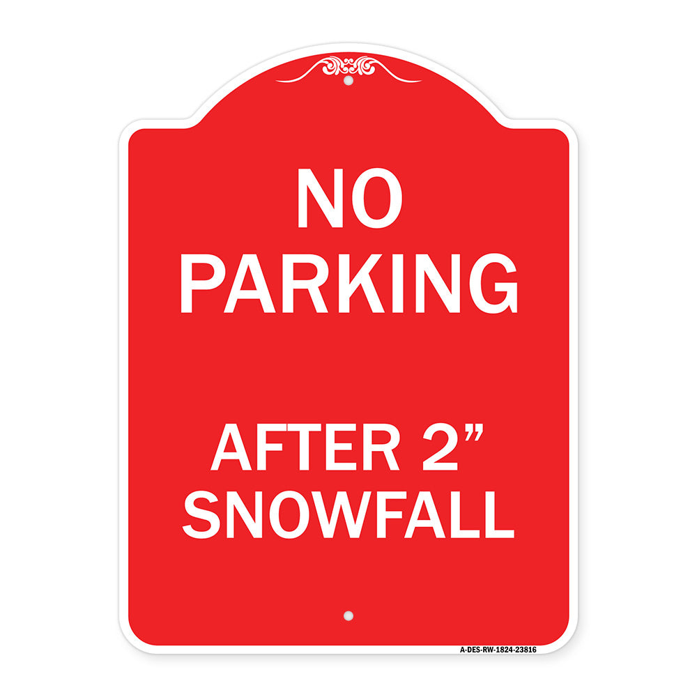 No Parking - After 2 Snowfall