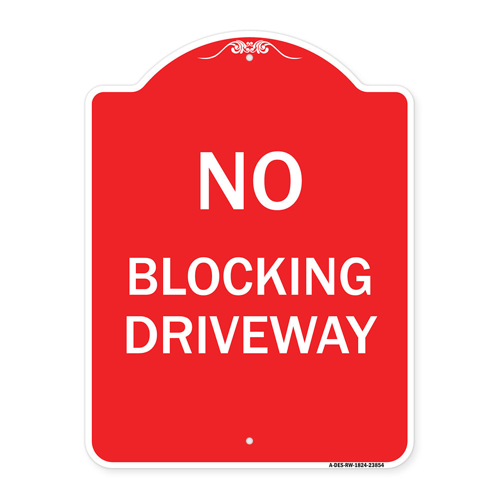 No Blocking Driveway