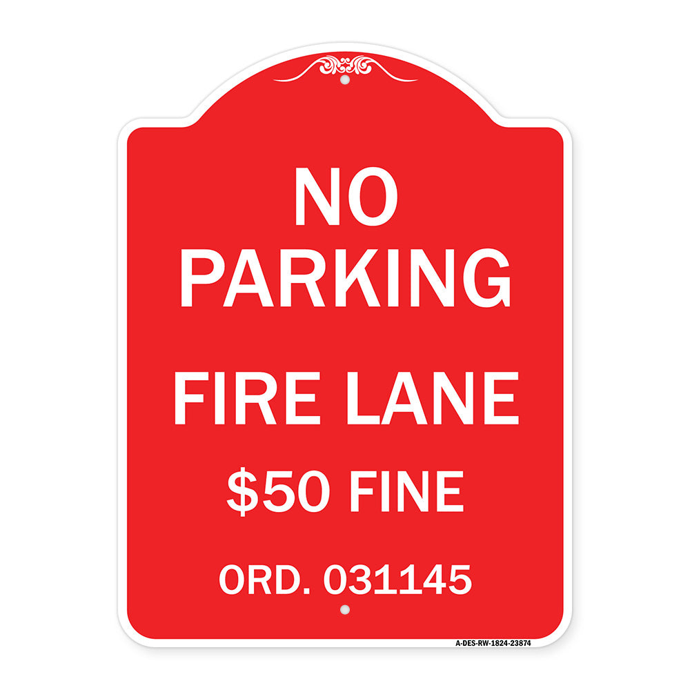 Missouri No Parking Fire Lane $50 Fine