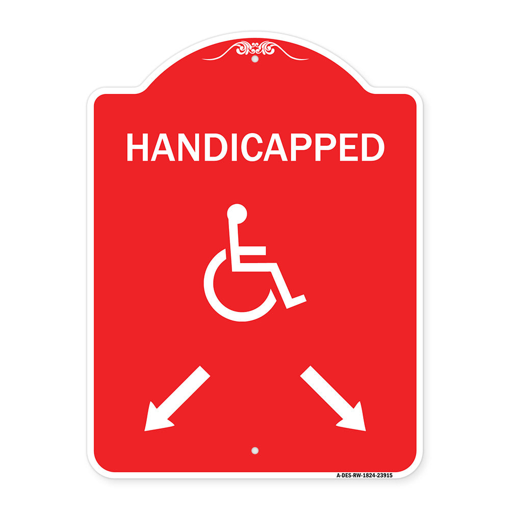 Handicapped Parking with Double Arrows