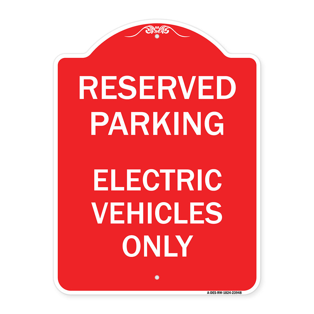 For Electrical Cars Reserved Parking - Electric Vehicles Only