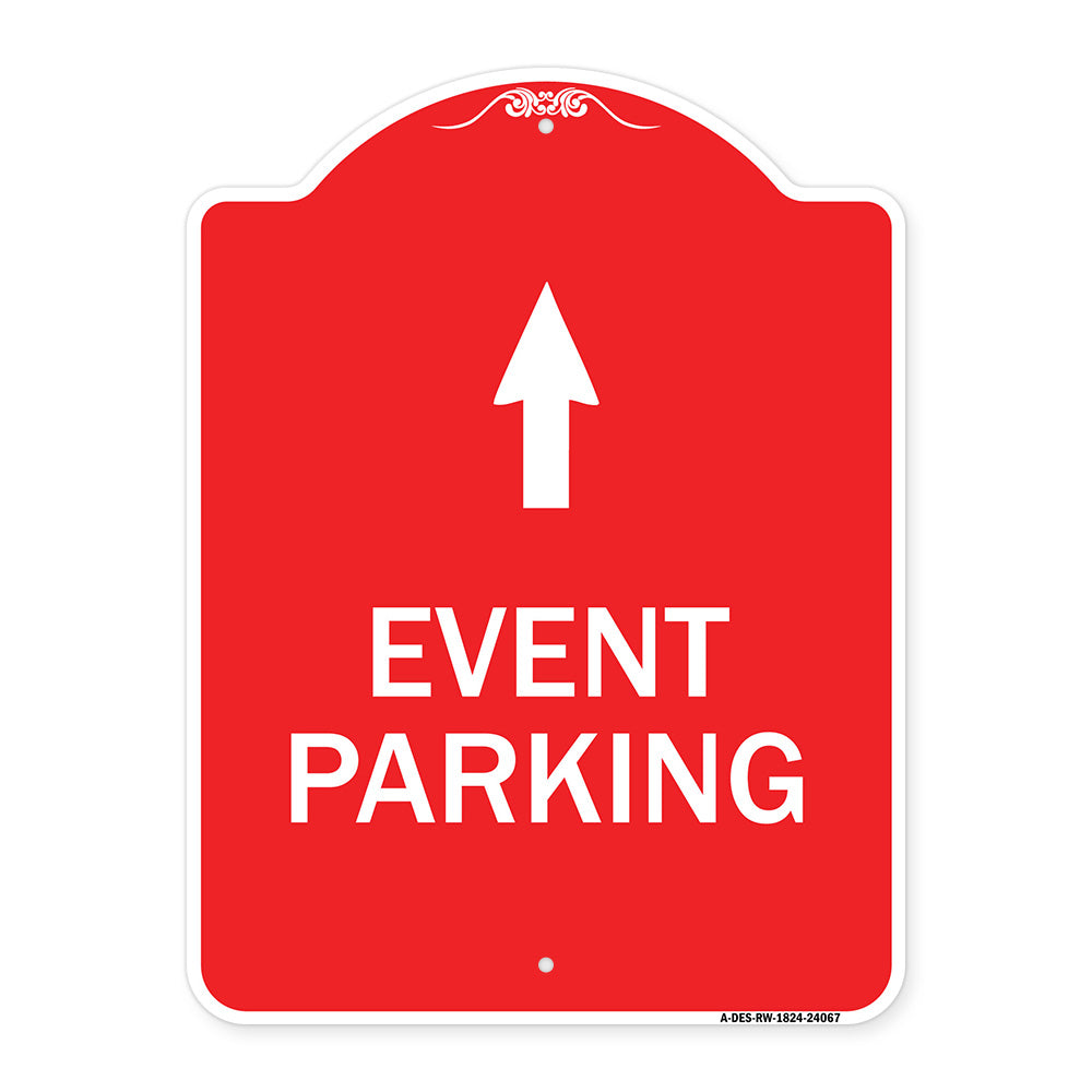 Event Parking Only (With Up Arrow)