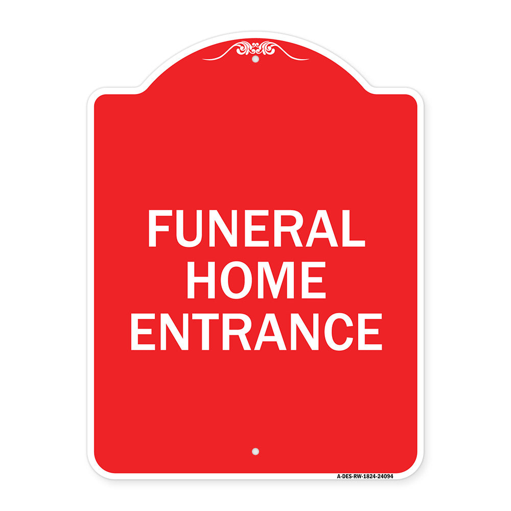 Entrance Sign Funeral Home Entrance