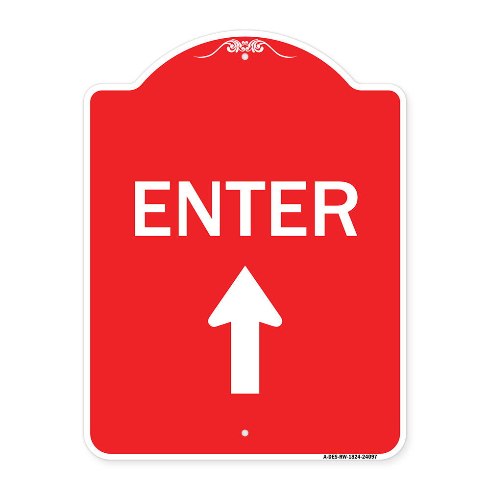 Enter Sign Enter with Up Arrow