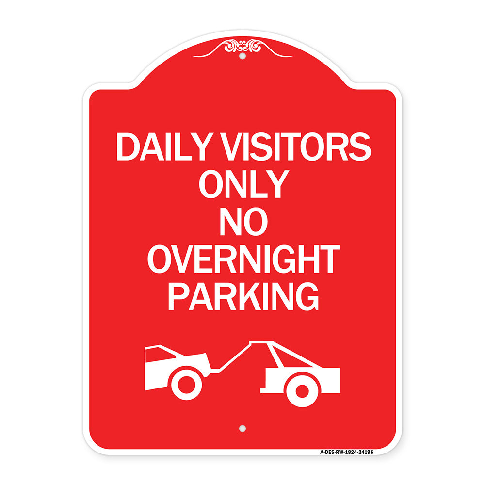 Day Visitors Only No Overnight Parking (With Graphic)