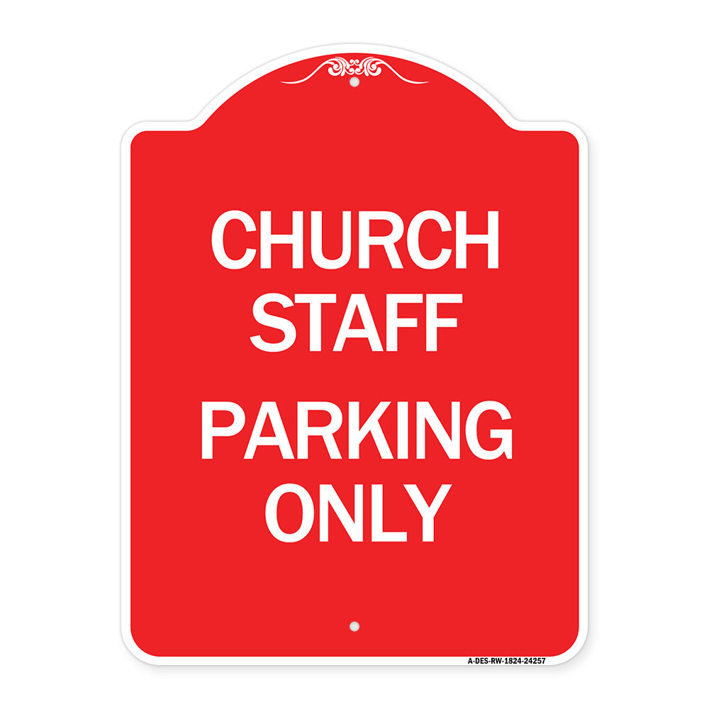Church Staff Parking Only
